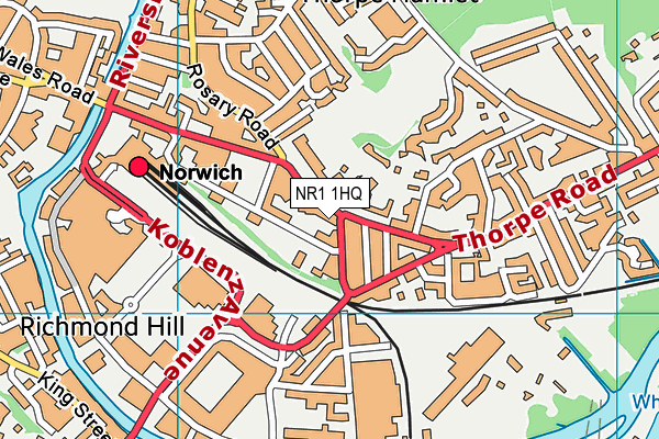 NR1 1HQ map - OS VectorMap District (Ordnance Survey) NR1 1HQ map - OS VectorMap District (Ordnance Survey)
