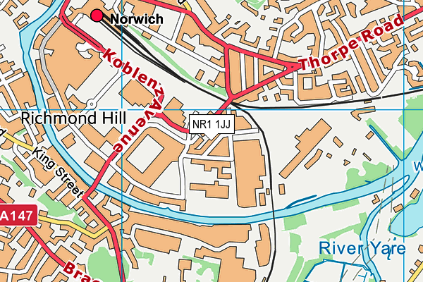 NR1 1JJ map - OS VectorMap District (Ordnance Survey) NR1 1JJ map - OS VectorMap District (Ordnance Survey)
