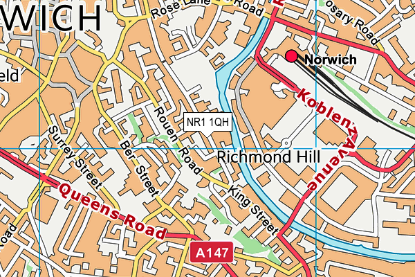 NR1 1QH map - OS VectorMap District (Ordnance Survey) NR1 1QH map - OS VectorMap District (Ordnance Survey)