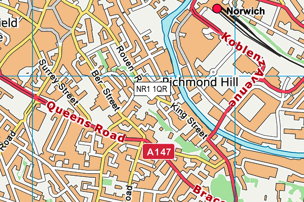 NR1 1QR map - OS VectorMap District (Ordnance Survey) NR1 1QR map - OS VectorMap District (Ordnance Survey)