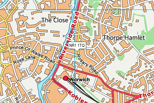 NR1 1TQ map - OS VectorMap District (Ordnance Survey) NR1 1TQ map - OS VectorMap District (Ordnance Survey)