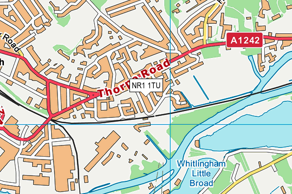 NR1 1TU map - OS VectorMap District (Ordnance Survey) NR1 1TU map - OS VectorMap District (Ordnance Survey)