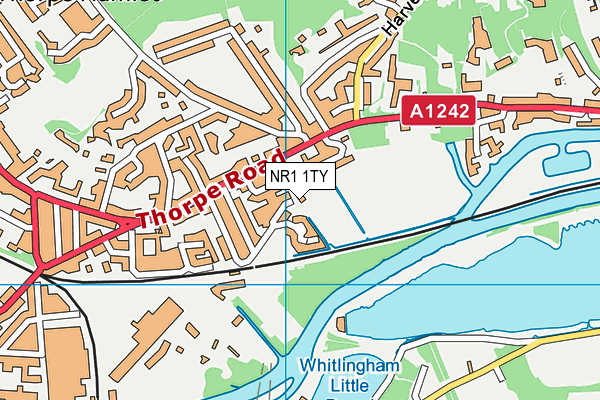 NR1 1TY map - OS VectorMap District (Ordnance Survey) NR1 1TY map - OS VectorMap District (Ordnance Survey)