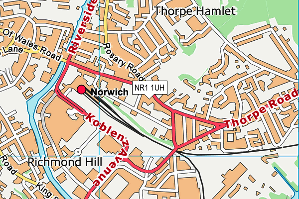 NR1 1UH map - OS VectorMap District (Ordnance Survey) NR1 1UH map - OS VectorMap District (Ordnance Survey)