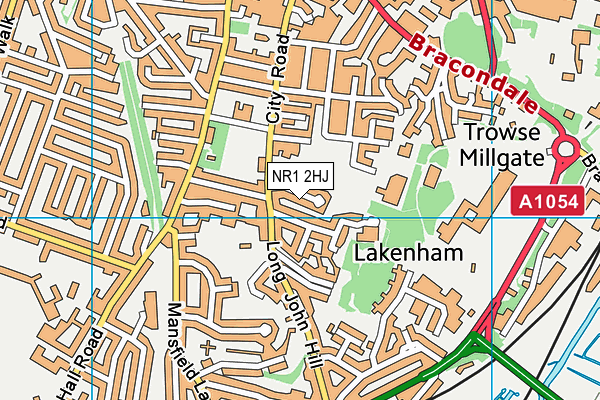 NR1 2HJ map - OS VectorMap District (Ordnance Survey) NR1 2HJ map - OS VectorMap District (Ordnance Survey)