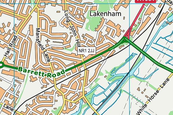 NR1 2JJ map - OS VectorMap District (Ordnance Survey) NR1 2JJ map - OS VectorMap District (Ordnance Survey)