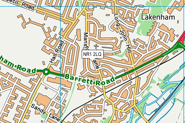 NR1 2LQ map - OS VectorMap District (Ordnance Survey) NR1 2LQ map - OS VectorMap District (Ordnance Survey)