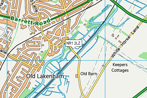 NR1 2LZ map - OS VectorMap District (Ordnance Survey) NR1 2LZ map - OS VectorMap District (Ordnance Survey)