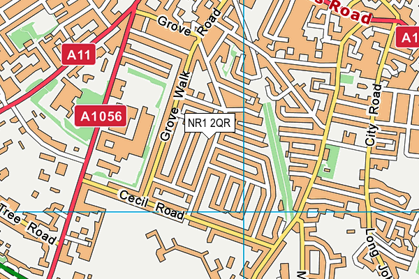 NR1 2QR map - OS VectorMap District (Ordnance Survey) NR1 2QR map - OS VectorMap District (Ordnance Survey)