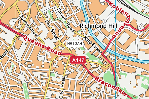NR1 3AH map - OS VectorMap District (Ordnance Survey) NR1 3AH map - OS VectorMap District (Ordnance Survey)