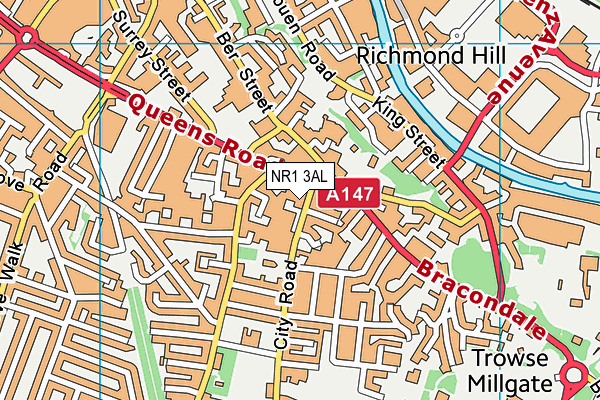 NR1 3AL map - OS VectorMap District (Ordnance Survey) NR1 3AL map - OS VectorMap District (Ordnance Survey)