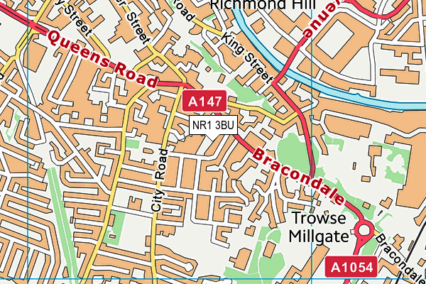 NR1 3BU map - OS VectorMap District (Ordnance Survey) NR1 3BU map - OS VectorMap District (Ordnance Survey)