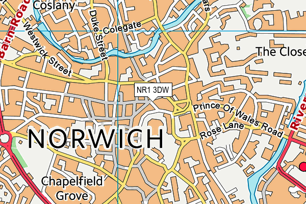 NR1 3DW map - OS VectorMap District (Ordnance Survey) NR1 3DW map - OS VectorMap District (Ordnance Survey)