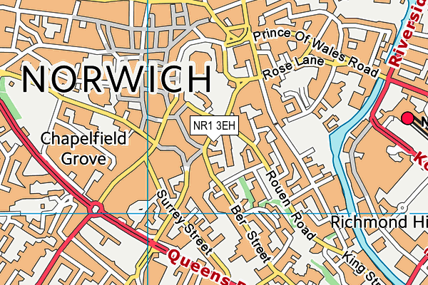 NR1 3EH map - OS VectorMap District (Ordnance Survey) NR1 3EH map - OS VectorMap District (Ordnance Survey)