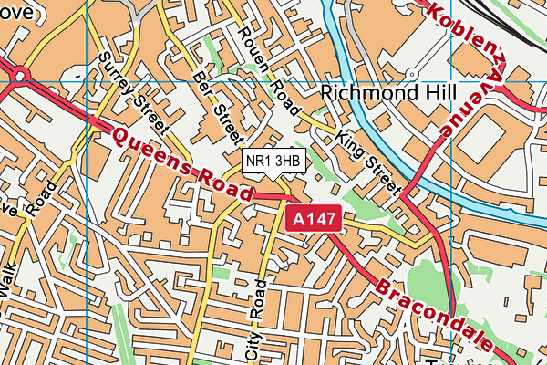NR1 3HB map - OS VectorMap District (Ordnance Survey) NR1 3HB map - OS VectorMap District (Ordnance Survey)