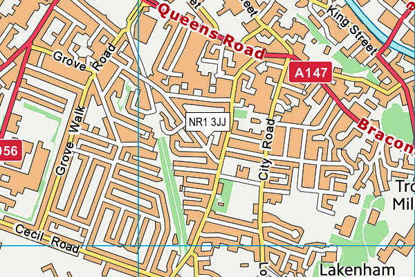 NR1 3JJ map - OS VectorMap District (Ordnance Survey) NR1 3JJ map - OS VectorMap District (Ordnance Survey)