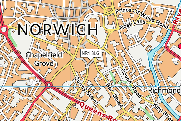 NR1 3LG map - OS VectorMap District (Ordnance Survey) NR1 3LG map - OS VectorMap District (Ordnance Survey)