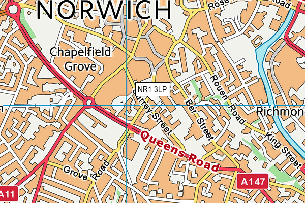 NR1 3LP map - OS VectorMap District (Ordnance Survey) NR1 3LP map - OS VectorMap District (Ordnance Survey)
