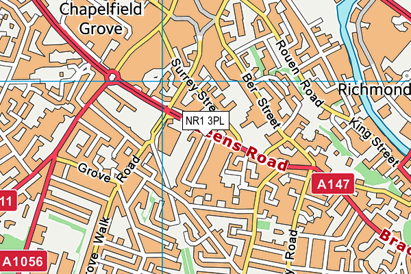 NR1 3PL map - OS VectorMap District (Ordnance Survey) NR1 3PL map - OS VectorMap District (Ordnance Survey)
