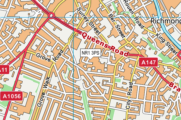 NR1 3PS map - OS VectorMap District (Ordnance Survey) NR1 3PS map - OS VectorMap District (Ordnance Survey)