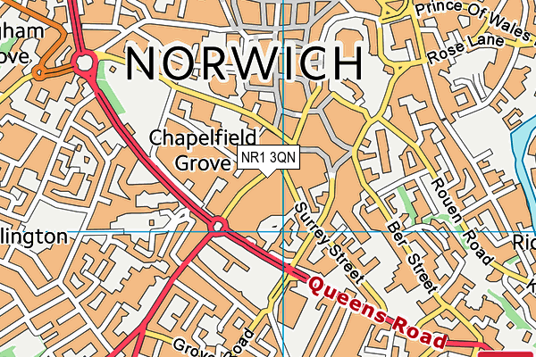 NR1 3QN map - OS VectorMap District (Ordnance Survey) NR1 3QN map - OS VectorMap District (Ordnance Survey)
