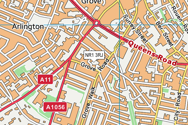 NR1 3RJ map - OS VectorMap District (Ordnance Survey) NR1 3RJ map - OS VectorMap District (Ordnance Survey)