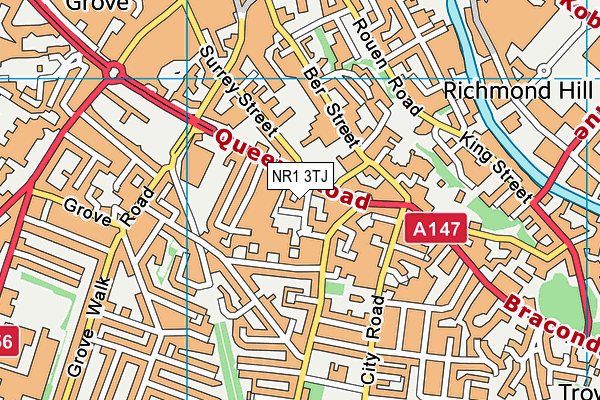 NR1 3TJ map - OS VectorMap District (Ordnance Survey) NR1 3TJ map - OS VectorMap District (Ordnance Survey)