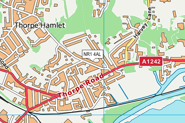NR1 4AL map - OS VectorMap District (Ordnance Survey) NR1 4AL map - OS VectorMap District (Ordnance Survey)