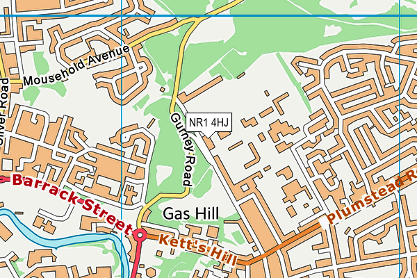 NR1 4HJ map - OS VectorMap District (Ordnance Survey)