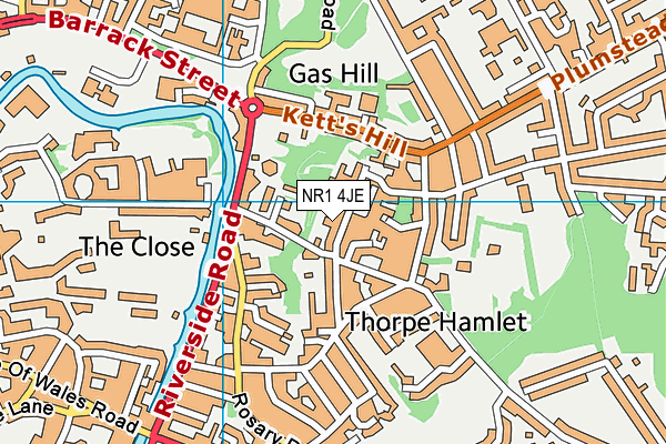 NR1 4JE map - OS VectorMap District (Ordnance Survey)