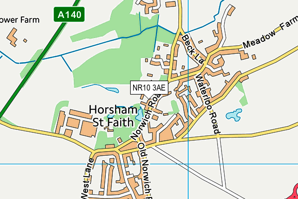 NR10 3AE map - OS VectorMap District (Ordnance Survey) NR10 3AE map - OS VectorMap District (Ordnance Survey)