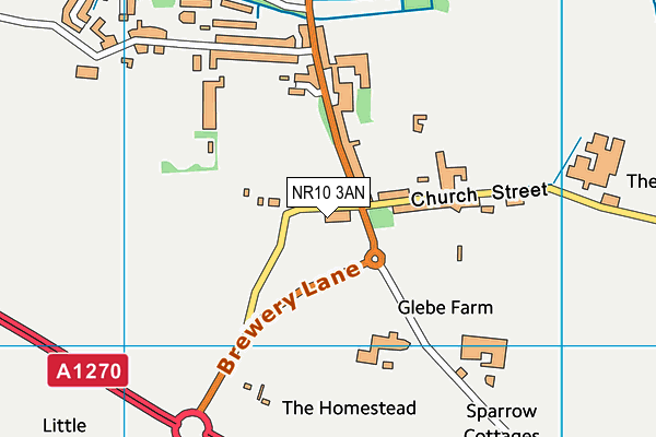 NR10 3AN map - OS VectorMap District (Ordnance Survey)
