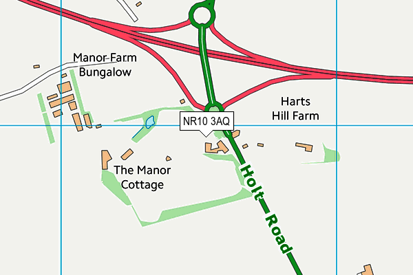NR10 3AQ map - OS VectorMap District (Ordnance Survey)