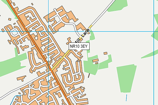 NR10 3EY map - OS VectorMap District (Ordnance Survey) NR10 3EY map - OS VectorMap District (Ordnance Survey)