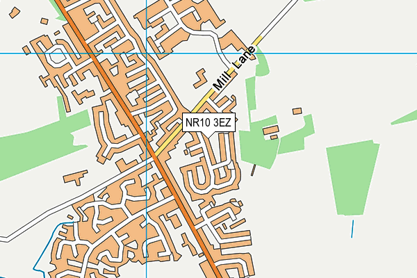 NR10 3EZ map - OS VectorMap District (Ordnance Survey) NR10 3EZ map - OS VectorMap District (Ordnance Survey)