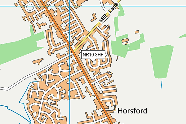 NR10 3HF map - OS VectorMap District (Ordnance Survey) NR10 3HF map - OS VectorMap District (Ordnance Survey)
