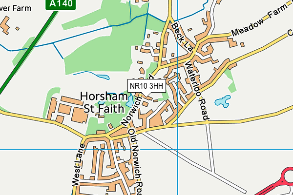 NR10 3HH map - OS VectorMap District (Ordnance Survey) NR10 3HH map - OS VectorMap District (Ordnance Survey)
