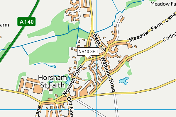 NR10 3HJ map - OS VectorMap District (Ordnance Survey)