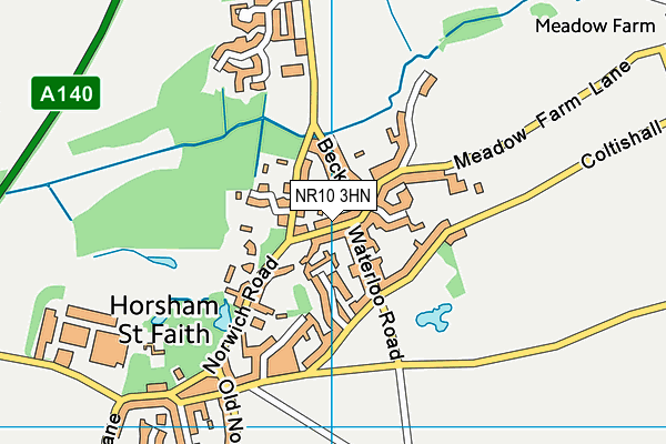NR10 3HN map - OS VectorMap District (Ordnance Survey)