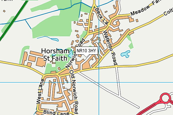 NR10 3HY map - OS VectorMap District (Ordnance Survey)