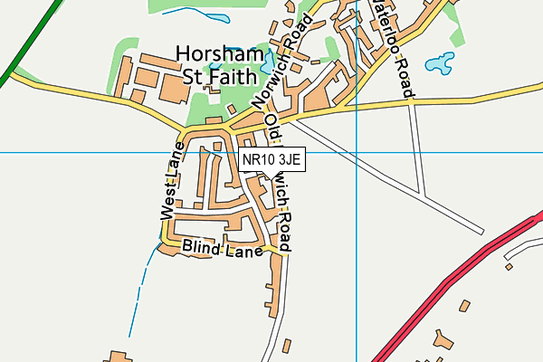NR10 3JE map - OS VectorMap District (Ordnance Survey)