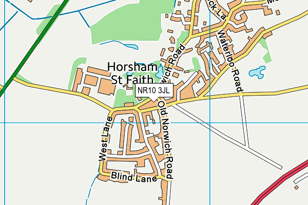 NR10 3JL map - OS VectorMap District (Ordnance Survey)