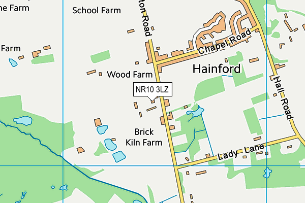 NR10 3LZ map - OS VectorMap District (Ordnance Survey) NR10 3LZ map - OS VectorMap District (Ordnance Survey)