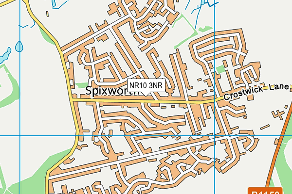 NR10 3NR map - OS VectorMap District (Ordnance Survey) NR10 3NR map - OS VectorMap District (Ordnance Survey)