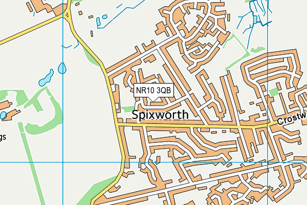 NR10 3QB map - OS VectorMap District (Ordnance Survey) NR10 3QB map - OS VectorMap District (Ordnance Survey)