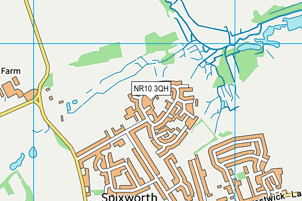 NR10 3QH map - OS VectorMap District (Ordnance Survey) NR10 3QH map - OS VectorMap District (Ordnance Survey)
