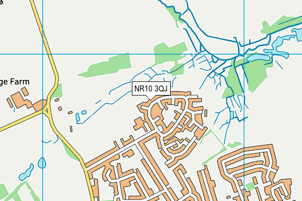 NR10 3QJ map - OS VectorMap District (Ordnance Survey) NR10 3QJ map - OS VectorMap District (Ordnance Survey)
