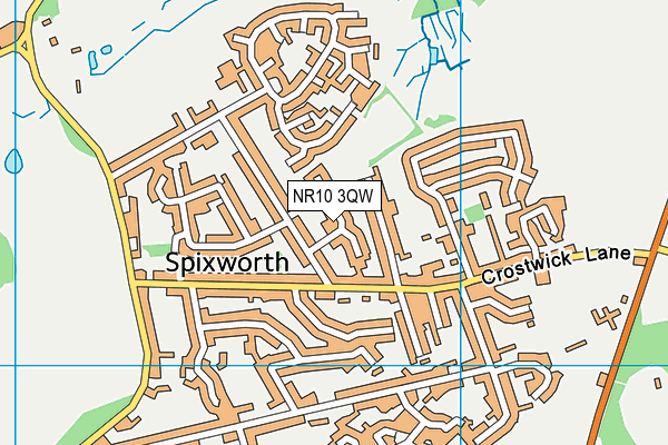 NR10 3QW map - OS VectorMap District (Ordnance Survey) NR10 3QW map - OS VectorMap District (Ordnance Survey)