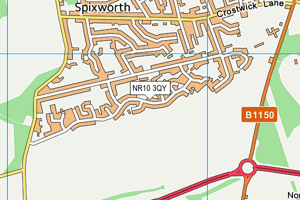 NR10 3QY map - OS VectorMap District (Ordnance Survey) NR10 3QY map - OS VectorMap District (Ordnance Survey)