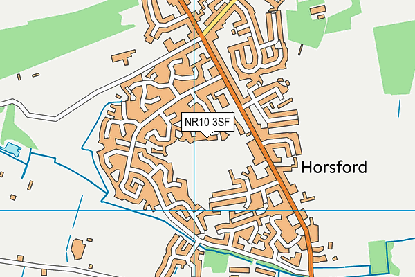 NR10 3SF map - OS VectorMap District (Ordnance Survey) NR10 3SF map - OS VectorMap District (Ordnance Survey)
